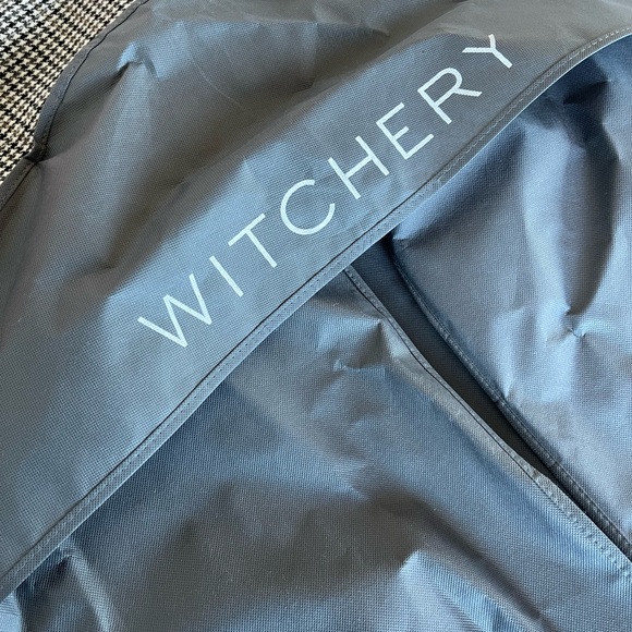 WITCHERY - houndstooth tort khaki fully lined jacket. - Picture 5 of 9